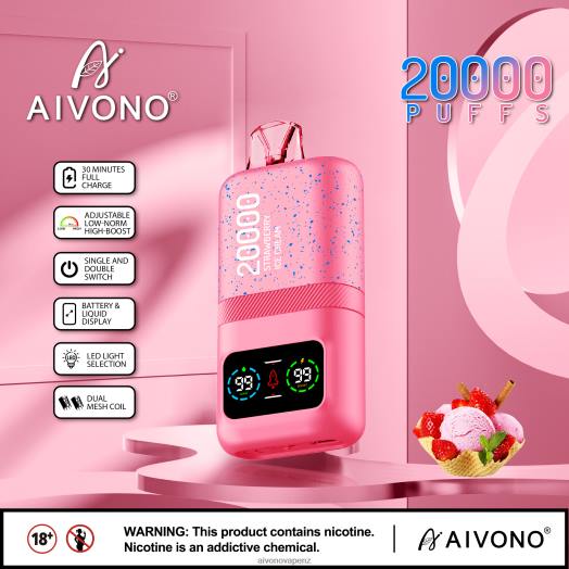 Strawberry Ice Cream Aivono AIM magic 20000 V2D480 | Aivono NZ
